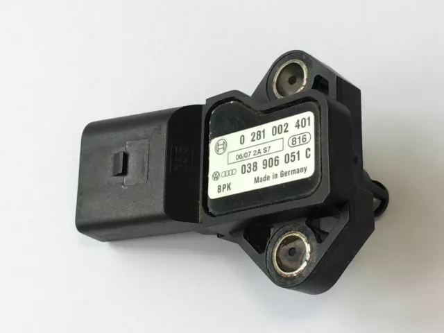 038906051C 1x Capteur de Pression D'Alimentation VW Golf 5 6 Passat 3C Origine