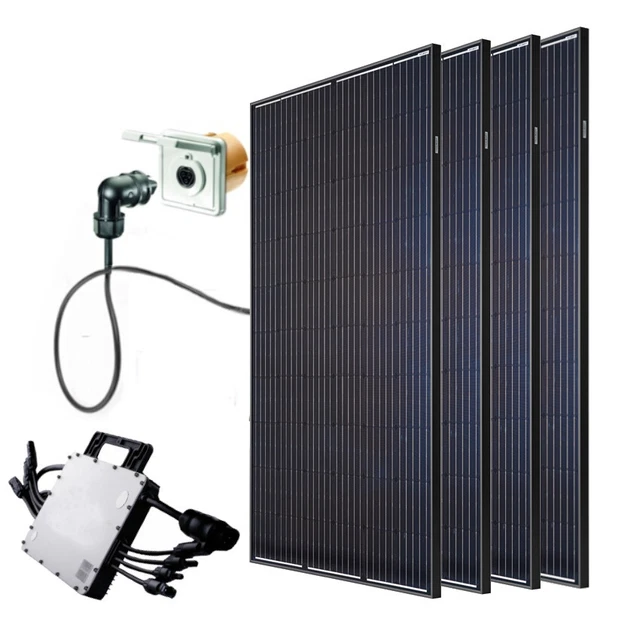 Balkonkraftwerk 1200 W Installation Photovoltaïque Flachdachaufständerung