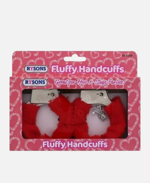 Furry Fluffy Handcuffs Fancy Dress  Hen Night / Stag party Role Play Toy