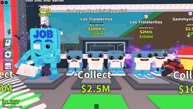 Objet Digital Roblox - Steal A Brainrot - Collection Los Tralaleritos Rainbow