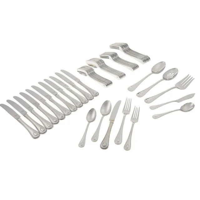 Lenox FRENCH PERLE 18/10 Stainless Steel 65pc. Flatware Set (Service for Twelve)