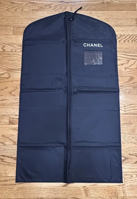 CHANEL 100% Authentic Black Nylon Travel Garment Bag (41 x 24) Jackets/KnitsNEW