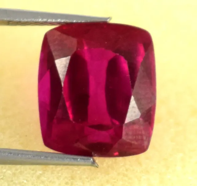 Neuf Stock Rose Malaya Gemme Grenat 11.65 CT Naturel Coussin Certifié B73308