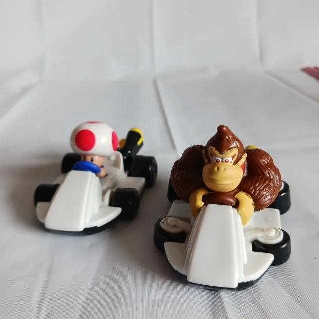 Nintendo Mario Kart Donkey Kong & Toad Mcdonalds Toy Racers Car 2022