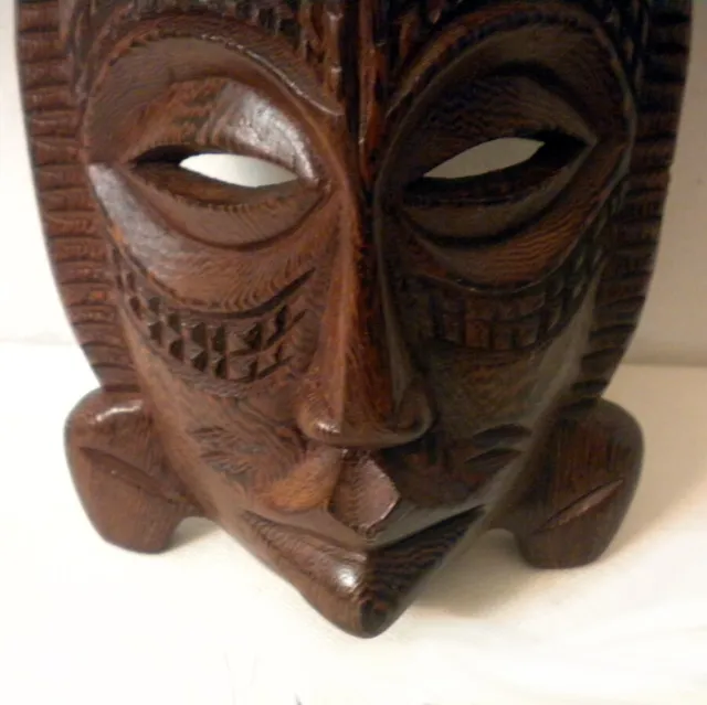 Vintage Handcrafted African Art Collection Mel’Ange Mask Made in Africa-Congo