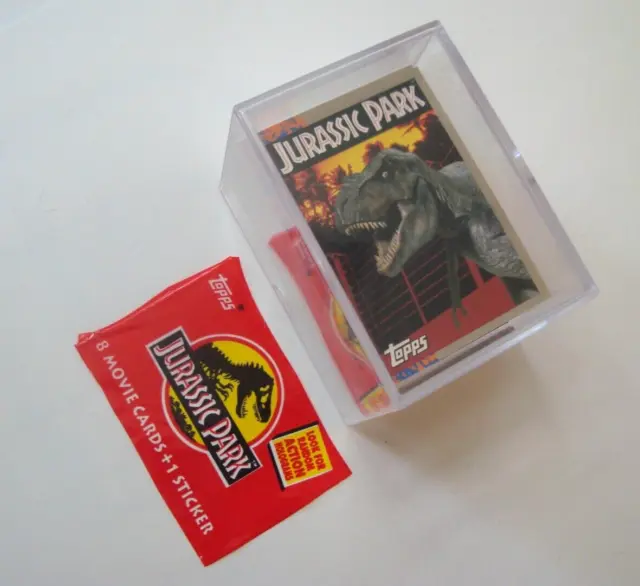 1993 Topps Jurassic Park Trading Card Complete set (88) & 11 Stickers