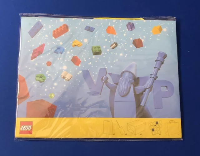 2019 LEGO VIP Gift Bag Wrapping Paper Set 5006008 BNIB HTF EXCLUSIVE