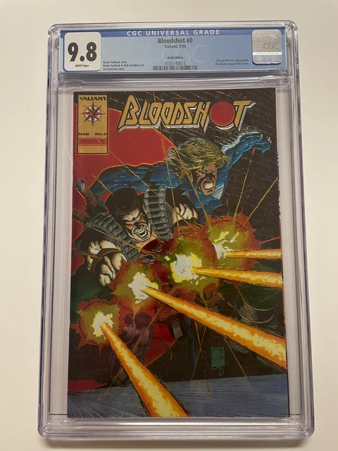 Bloodshot 0 GOLD Edition CGC 9.8 Valiant Comics; Eternal Warrior Appearance 1994