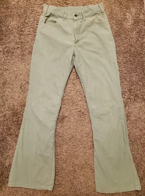 Vintage 70s Levis 505 Brown Corduroy Pants Jeans Size 29x31 USA Talon  Zipper