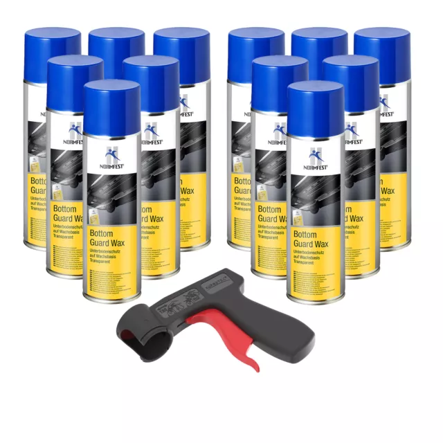 Protection Anti-encastrement Cire Eboulement Bas Garde Spray 12x 500ml + Pg