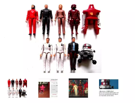 space 1999 eagle mattel /THE BLACK HOLE 9 ACTION FIGURE SET 1979 MEGO*