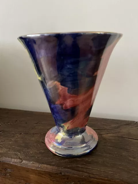 Stunning Vintage 1930s Art Deco Maling  Lustre Ware  Vase - 16