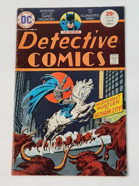 Detective Comics 449 Batman Elongated Man DC Comics Bronze Age 1975