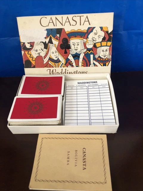 VINTAGE CANASTA CARD Board Game By Waddingtons. Complete £4.49 ...