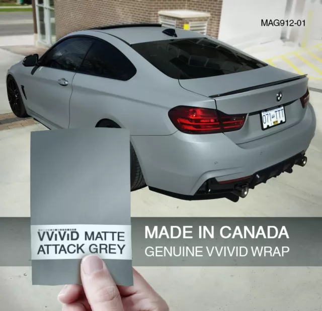 VVIVID 3MIL MATTE Attack Nardo Grey Vinyl Car Wrap Decal $0.99 - PicClick