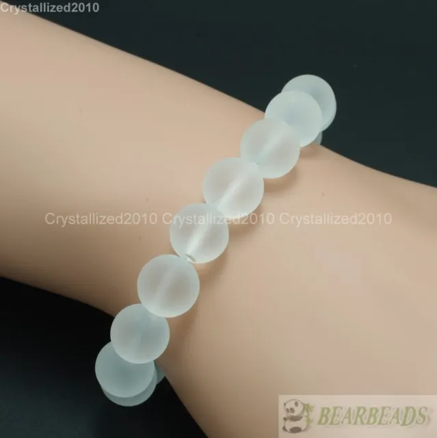 Handmade 8mm Mixed Natural Gemstone Round Beads Stretchy Bracelet Healing Reiki