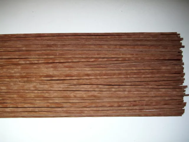 35 Holzleisten Sapeli-Pommelé 800 x 4 x 0,6 mm