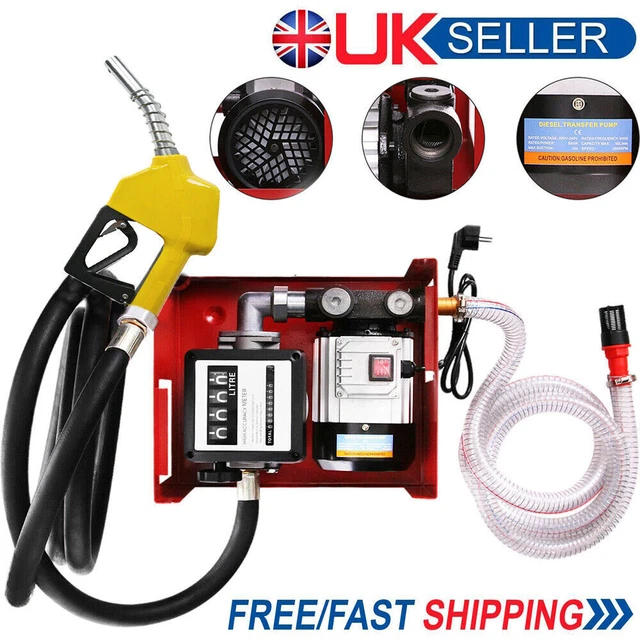 550W PROTABLE DIESEL Transfer Pump Self Priming Fuel Extractor Oil