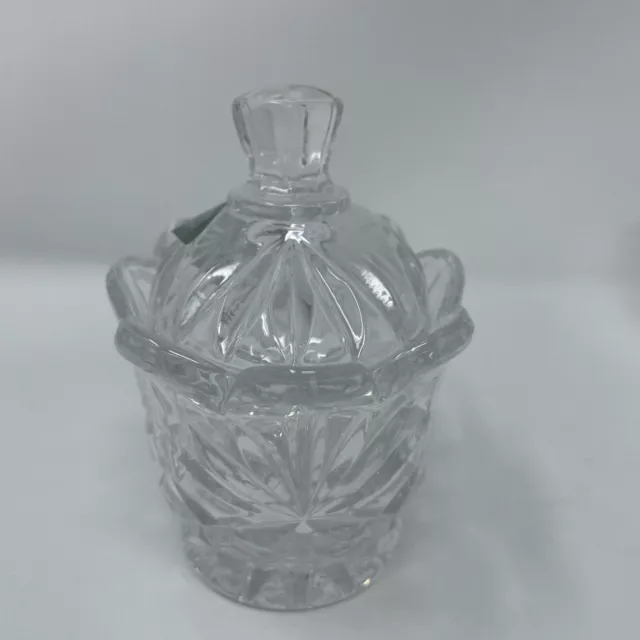 Shannon Crystal Godinger Sugar Bowl With Lid And Creamer Set Scalloped New 3