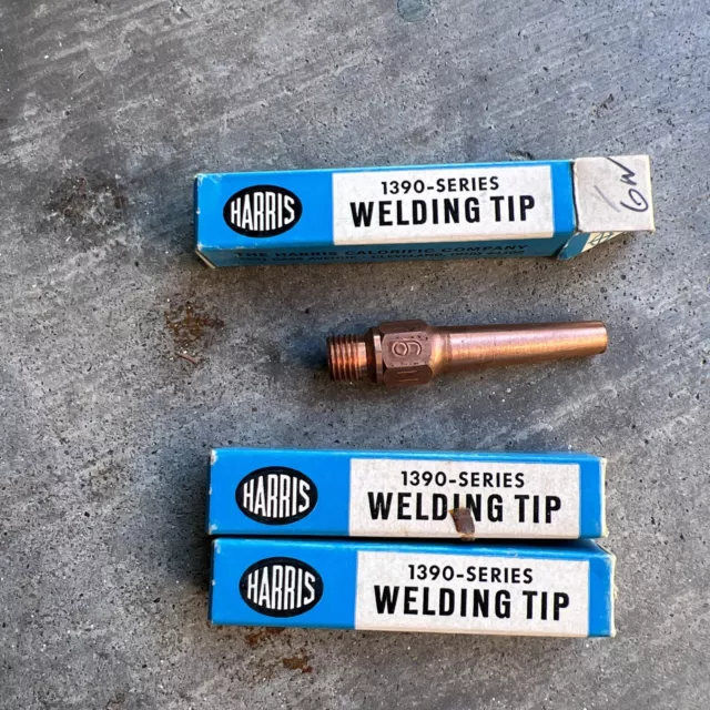 3 NEW Harris Original 1390-6N Alternate Fuel Brazing Tip MSRP $72.00. NOS