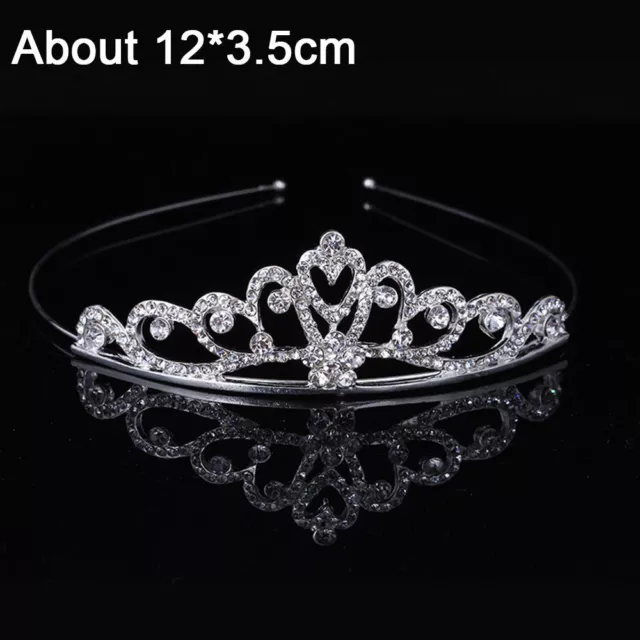 Crystal Wedding Tiaras Queen Princess Crown Rhinestone Bride Hair Accessories 3