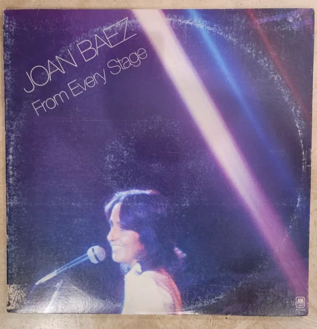 Joan Baez From Every Stage 2x LP Vinyl Gatefold Original 1976 SP3704 VG/VG+