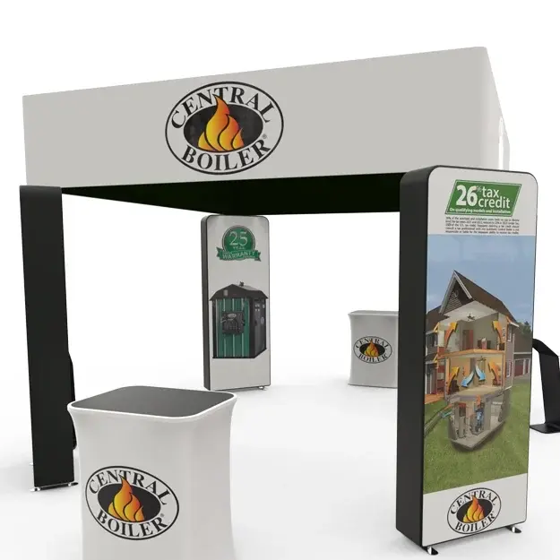 20 X 20 ft Island Trade Show Booth
