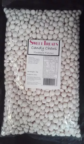 White Pineapple Candy Chews (1kg)