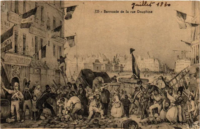CPA AK Militaire - Barricade de la Rue Dauphine - 1830 (696959)