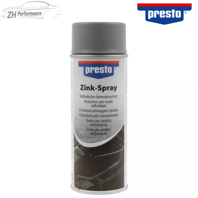 presto Zinkspray Zinkausbesserung Kathodischer Korrosionsschutz 400 ml