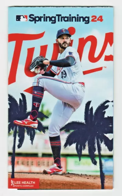 MINNESOTA TWINS 2024 Spring Training Pocket Schedule Featuring Pablo