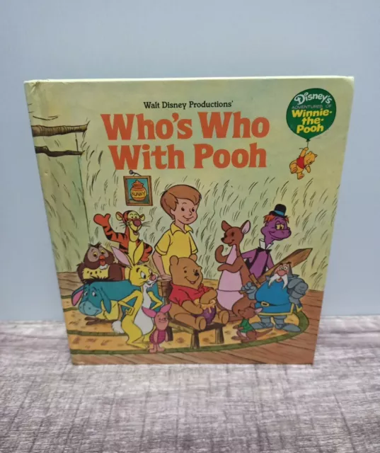 Who's Who With Pooh - Adventures of Winnie - Walt Disney Productions - 1980 - HC