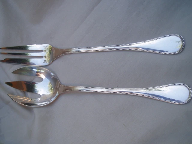 Lot De 3 Couverts De Service Christofle, Style Orfèvrerie, état D'occasion