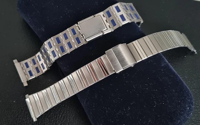 Bracelet De Montre ZRC Vintage En Acier Inoxydable - Connecteur Rond 18 Mm - Boucle Déployante - Occasion