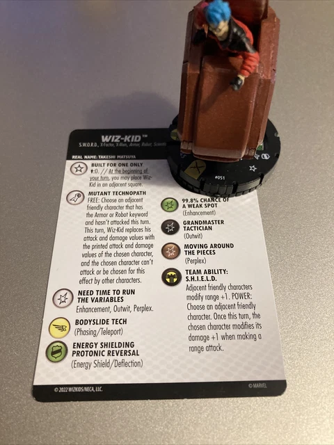 Heroclix X-Men X of Swords Wiz-Kid 051 super rare