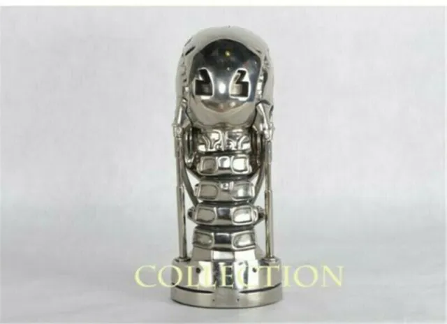 T2 T800 Endoskeleton Skull Resin Statue Life Size Bust LED Eyes Model Statue 3