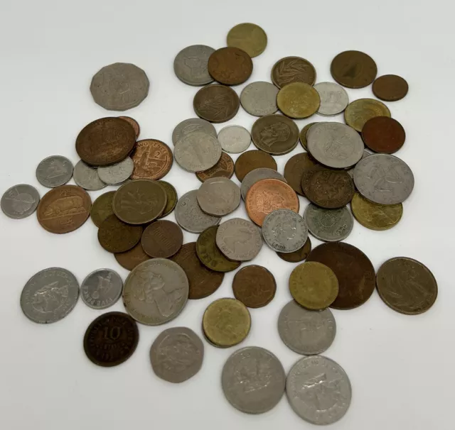 Coins Collection Job Lot Collectable British, Overseas & Foreign Mixed