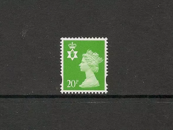 GB 1998 SG NI80 20p BRT GREEN R BAND N IRELAND REGIONAL MACHIN DEFINITIVE STAMP