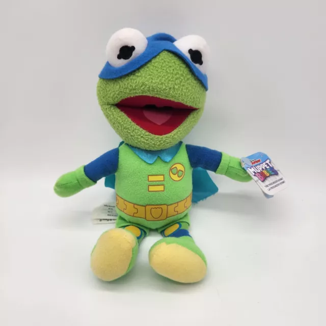 Disney Jr Muppet Babies Kermit the Frog Plush 9" Froginizer Stuffed Animal Toy