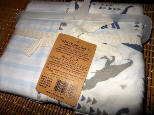 Touched by Nature Organic Cotton Toddler Pillowcases ~ 2 pk ~ Boys 14" x 19"