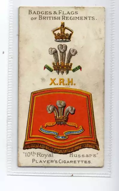 (Jg4767) PLAYERS,BADGES & FLAGS OF BR(BROWN),10TH ROYAL HUSSARS,1904,#21