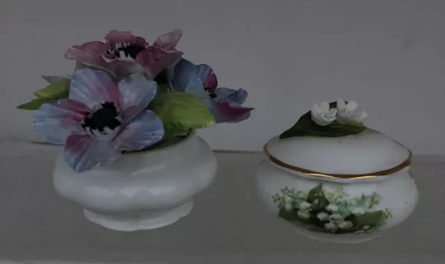 Royal Albert flower of the month Posey Anemone And Lilly Of The Valley Trinket