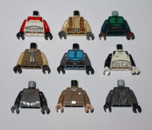 Lego ® Lot 9 Torse + Bras + Main Minifig Figurine Personnage Star Wars Torso