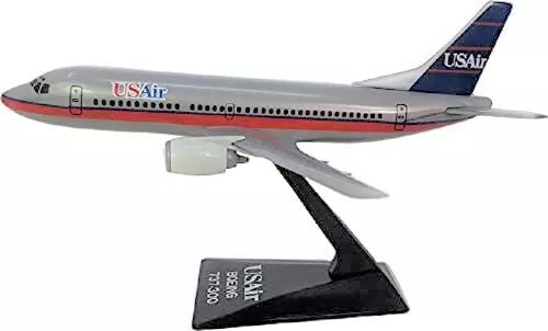 Flight Miniatures USAir Boeing 737-300 Silver Desk Display Model 1/180 Airplane