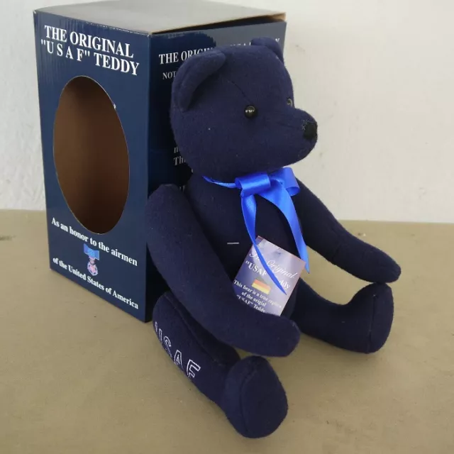 The Original USAF Teddy Bear US Airforce Luftwaffe Bär blue blau