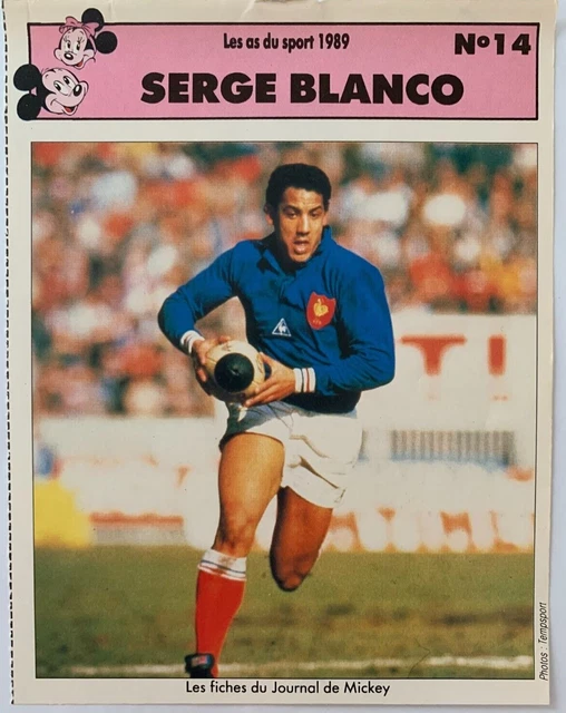 Joueur Rugby Serge Blanco Collection Serge Blanco 2025
