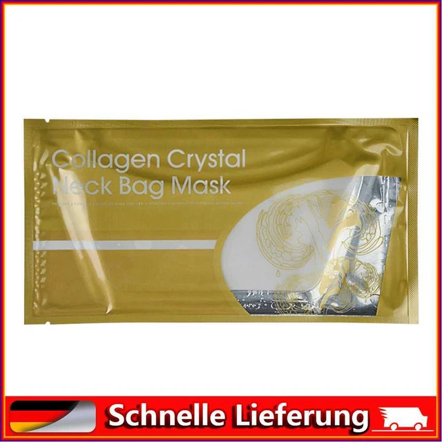 Máscara de cuello de cristal de colágeno blanqueadora antienvejecimiento parche para el cuello (marfil)