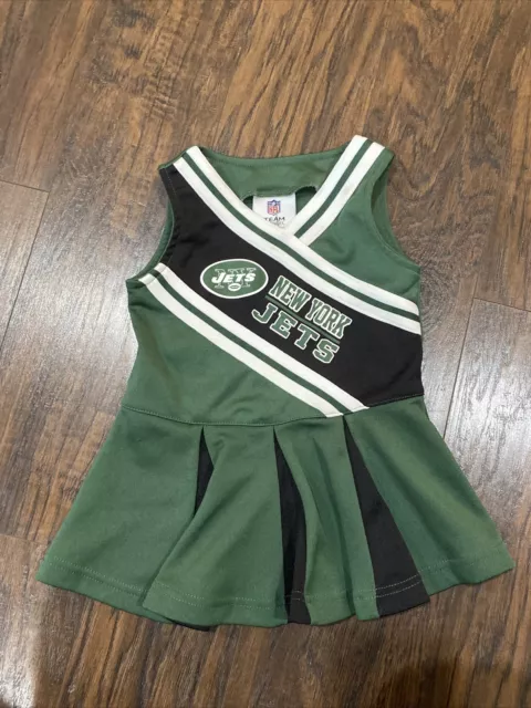 New York Jets NFL Team Apparel Cheerleading Outfit Cheerleader Costume Size 18M