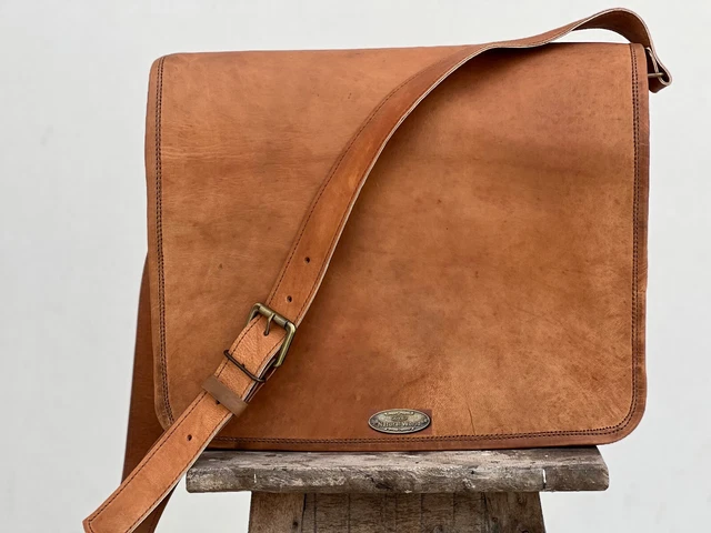 Femme Véritable Cuir Vintage Pratique Messager Mallette Épaule Portable Sac