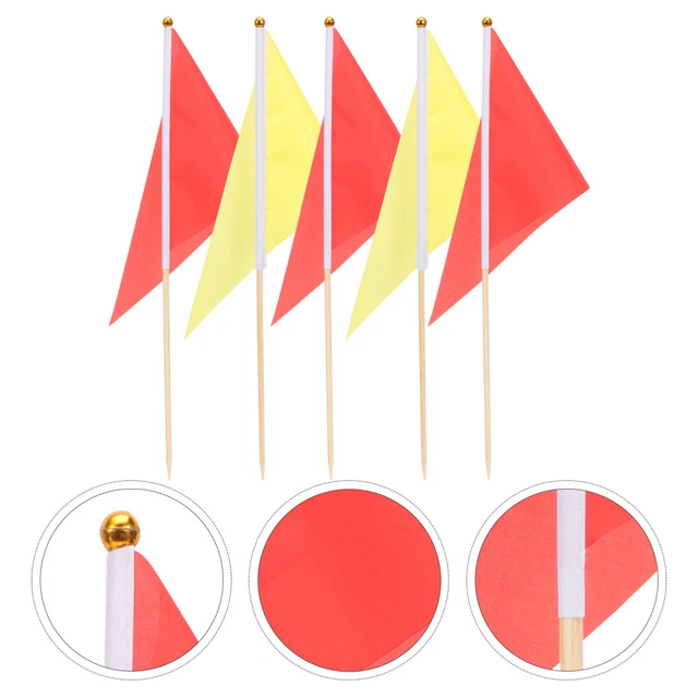 10 Pcs Drapeau Cycliste Guirlande Triangulaire Balles De Golf Bannière